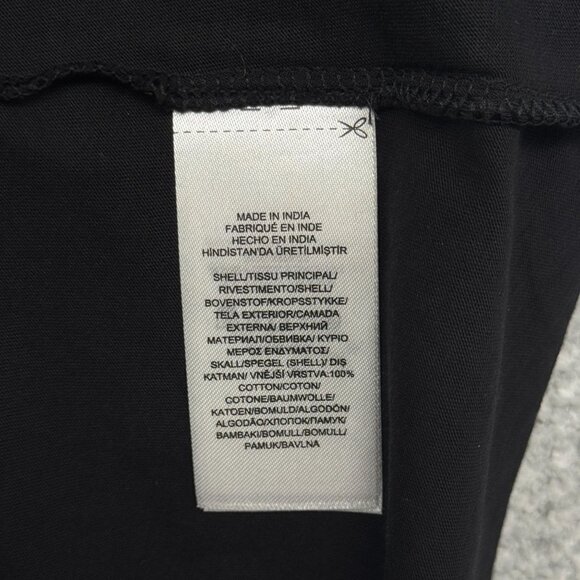 Lauren Ralph Lauren Womens L Eyelet Ruffle Short Sleeve Top Black Cotton Capsule - Picture 10 of 10